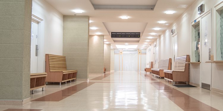  Corridor of the ambulance of the National Spinal Medicine Center.